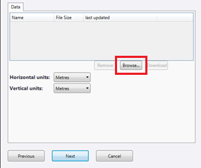 Trimble Penmap Import data Browse